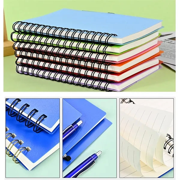 A6 Spiral Notebook with Pen Set