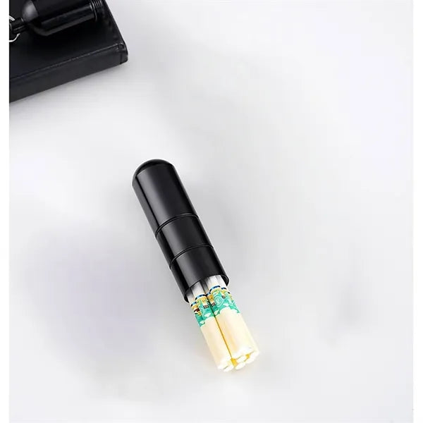 Portable Metal Cigarette Tube Holder w/ Carabiner