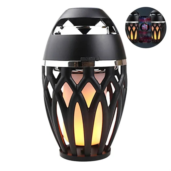 Portable Waterproof LED Flame Bluetooth Speaker