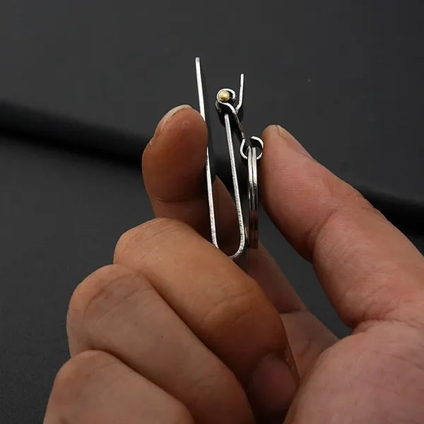 Heavy Duty Stainless Steel Security Belt Clip Key Chain