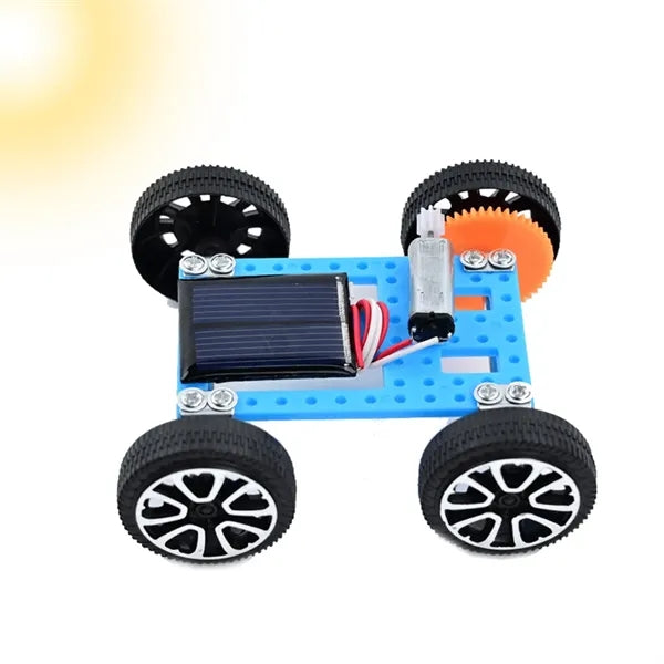 Kids DIY Micro Solar Sun Powered Car
