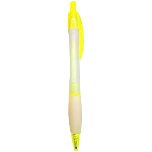 Frosted Plastic Retractable Ballpoint Pen