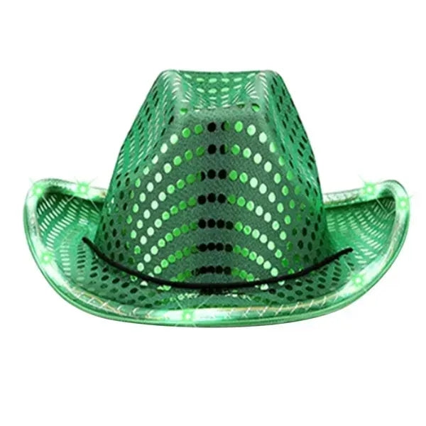 Sequin LED Cowboy Hat