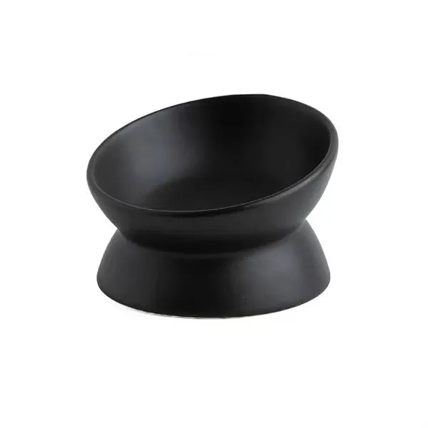 Raised Ceramic Pet Food Bowl