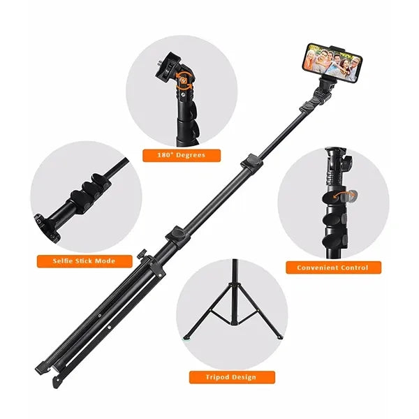 Portable Aluminum Telescoping Phone Tripod Stand