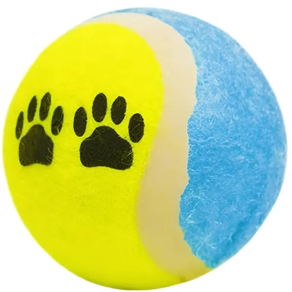 Pet Paw Print Interactive Tennis Ball Toy