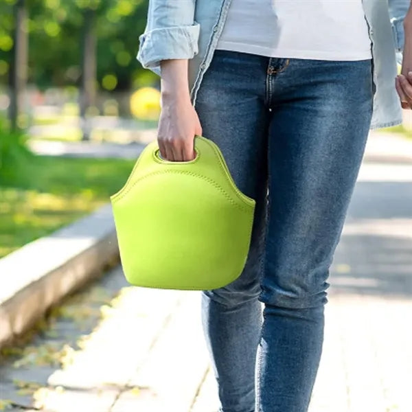Neoprene Insulated Lunch Tote With Full Bleed Printing