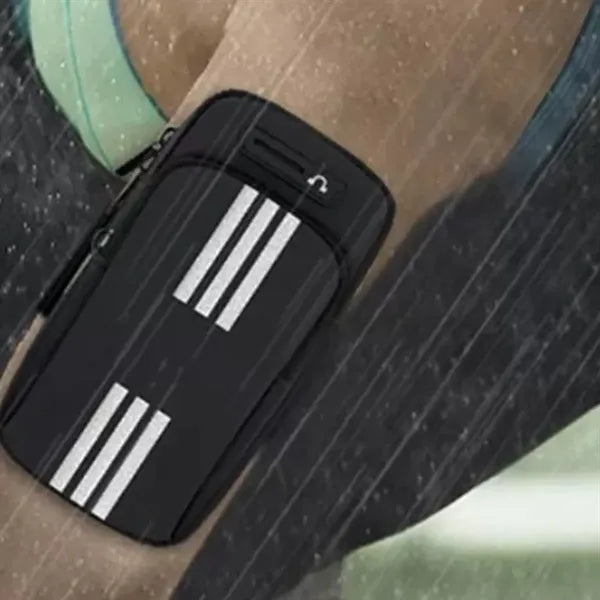 Reflective Dual-Pocket Sports Running Armband Phone Holder