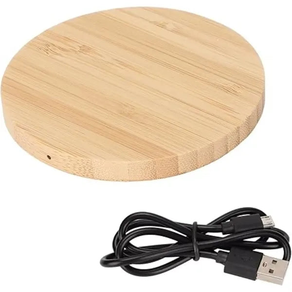 MOQ Bamboo Wood Cell Phone Wireless Charge Pad