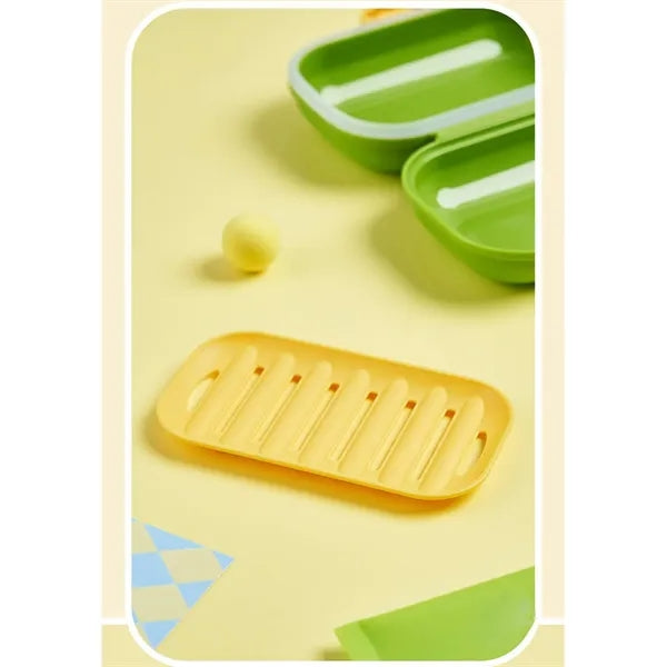 Portable Plastic Soap Box w/ Drain Tray