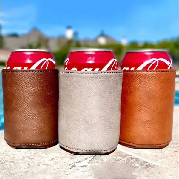 PU Leather Can Cooler Sleeve