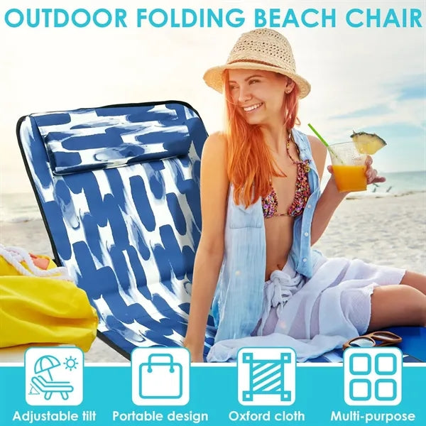 Outdoor Adjustable Folding Beach Lounge Chair