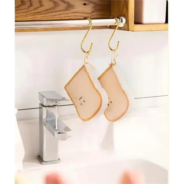 Toast-Shaped Wood Pulp Cotton Dish Sponge