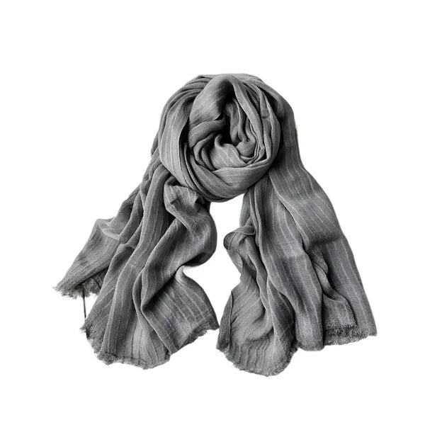 Breathable Cooling Cotton Linen Summer Scarf