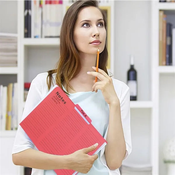 16-Pack Notes Tabbed Lined File Folders