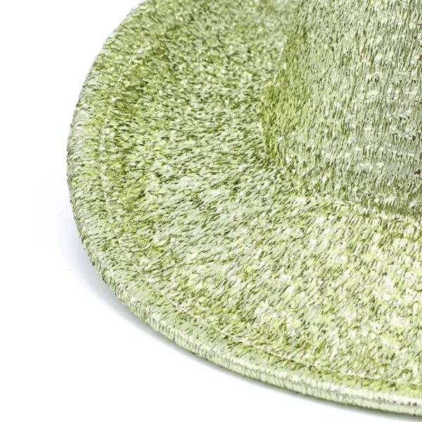 Lightweight Holographic Cotton Party Cowboy Hat