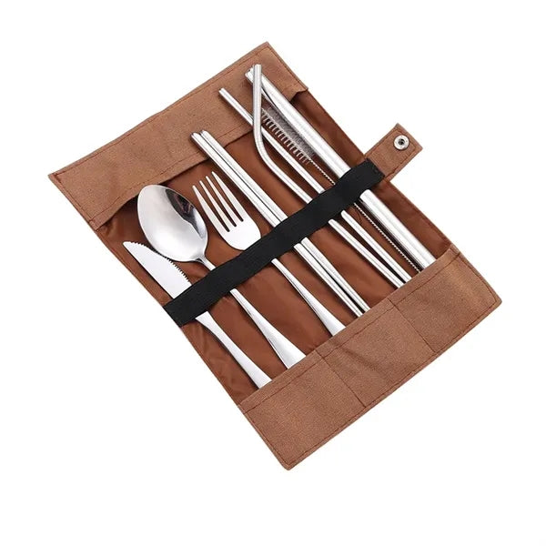 8-pack Travel Stainless Steel Cutlery Set