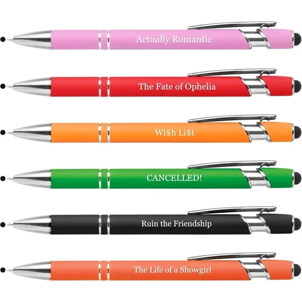 6 Pack Inspirational Themed Ballpoint Pen Set