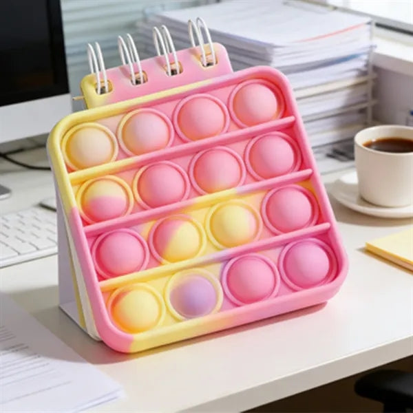 Pop Bubble Fidget Diary Spiral Notebook with Side Ruled