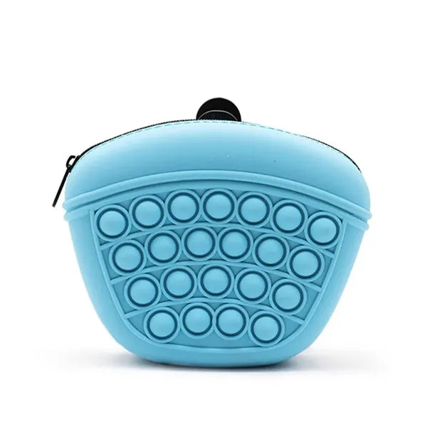Flexible Silicone Pet Treat Pouch Waist Pack