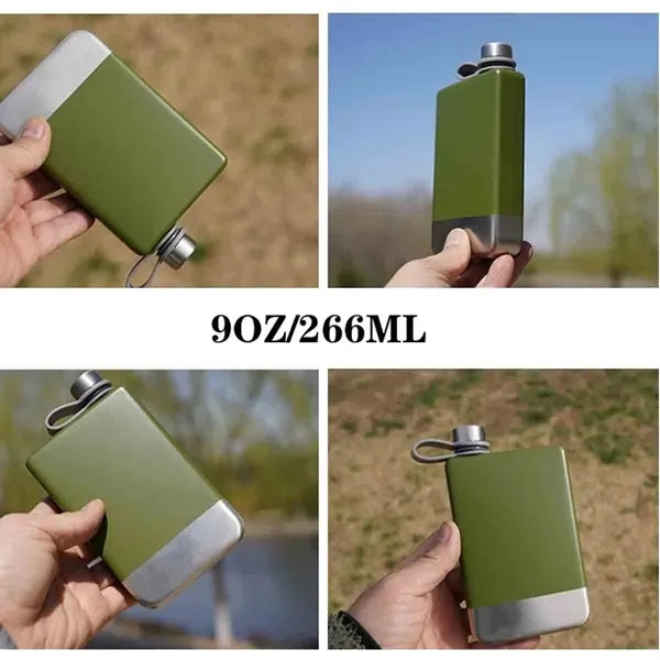 9oz Portable Stainless Steel Hip Flask