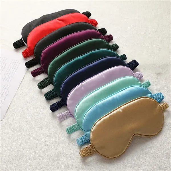 Colorful Satin Silky Eye Mask Travel Sleep Mask