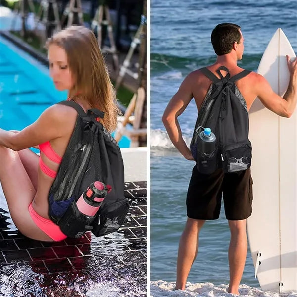 Mesh Drawstring Backpack