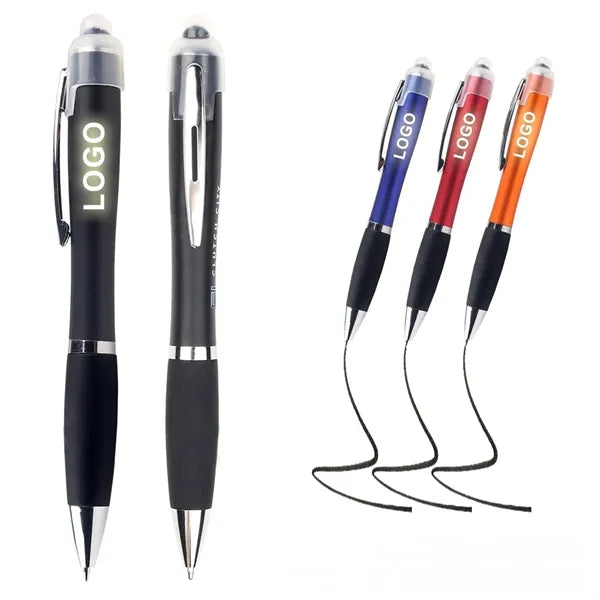 Multi-Function LED Light Touch Screen Ballpoint Pen