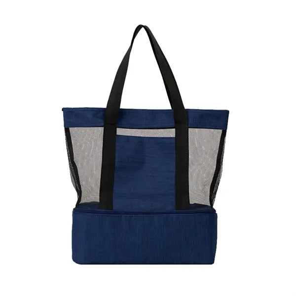 Thickened Mesh & Insulated Two-Section Tote Bag