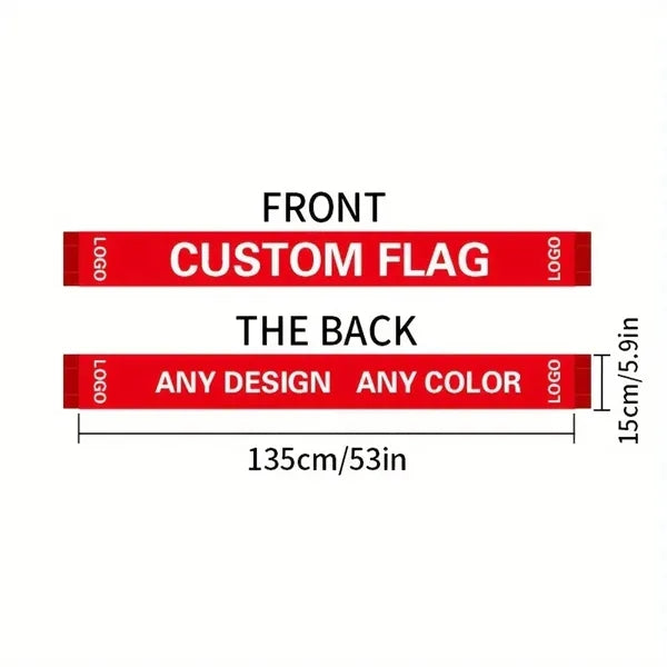 Sports Scarf Banner Personalized Photo Text Outdoor Y