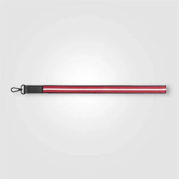 Newport rPET Chevron Phone Lanyard 17.19x1in -Deboss
