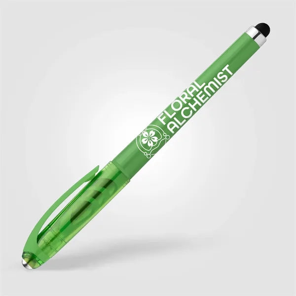 Prism Recycled Plastic Fidget Ball Stylus Gel Pen