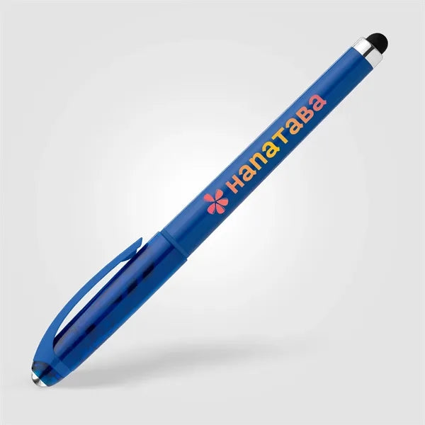 Prism Recycled Plastic Fidget Ball Stylus Gel Pen - ColorJet