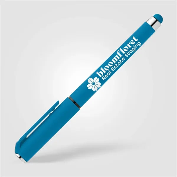 Islander Recycled Plastic Brights Gel Grip Pen - Silkscreen