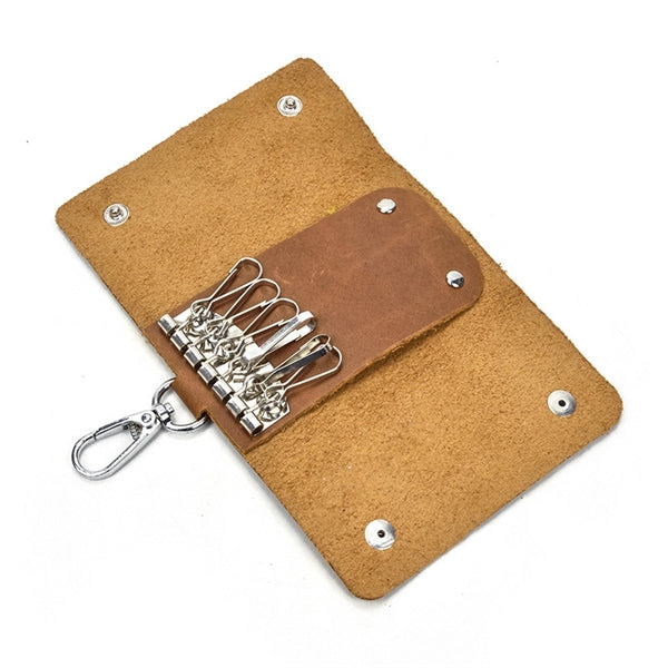 Genuine Crazy Horse Leatehr Key Wallet Case Holder