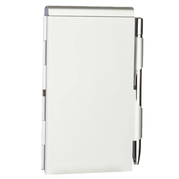 Mini Metal Pocket Notebook With Pen And Refillable Paper
