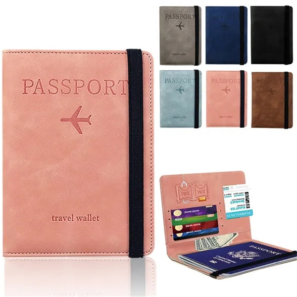 RFID blocking passport holder wallet