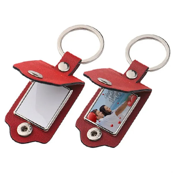 PU Leather Photo Keychain