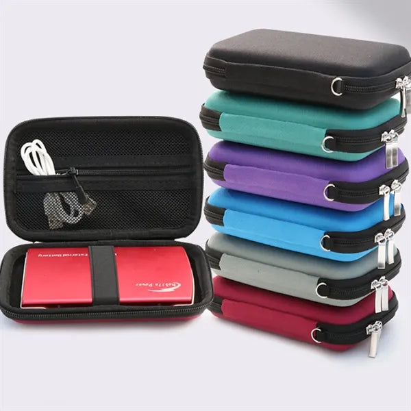 Shockproof Hard Shell EVA 2.5" HDD Tech Organizer Case
