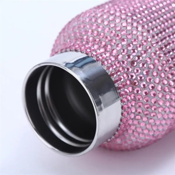 Rhinestone Large Mouth Insulated Water Bottle