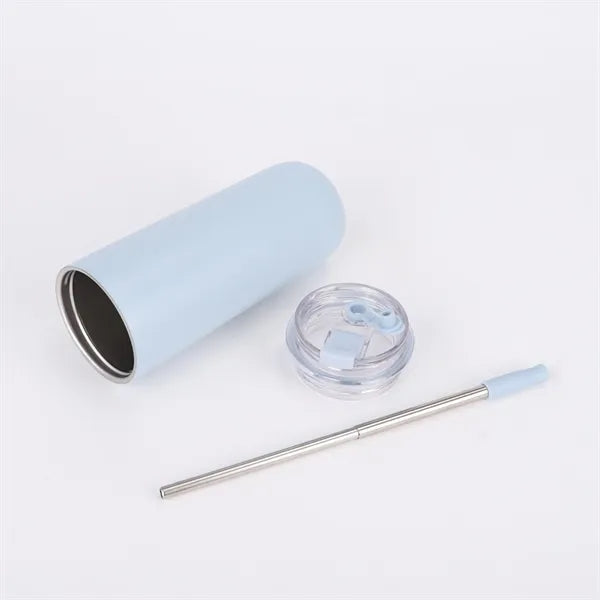 Insulated Cup with Lid & Straw (480ml)
