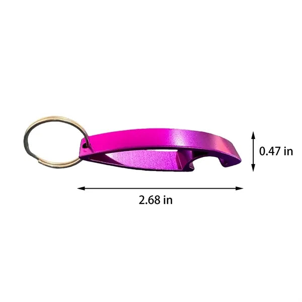 Portable Aluminum Bottle Opener With Keychain