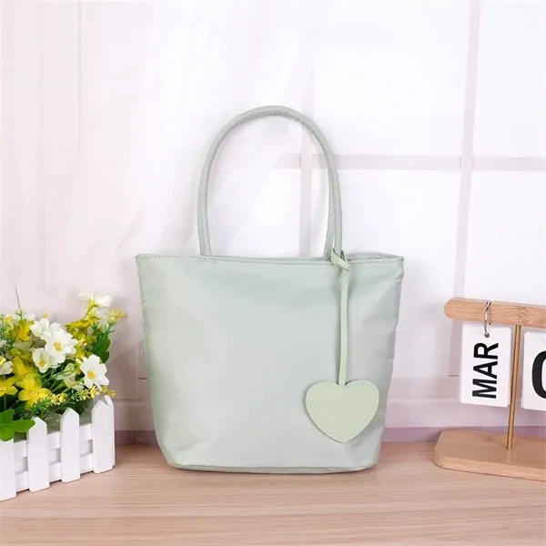 10in Heart Decor Nylon Tote Party Favor Bag Daily Use