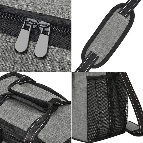 6 Bottle Pockets Oxford Wine Cooler Bag