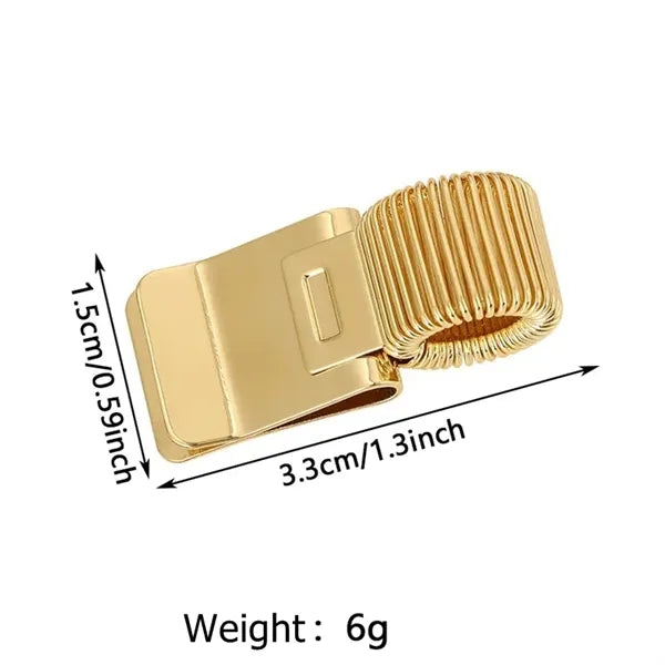 Adjustable Metal Pen Clip for Clipboard Notebook