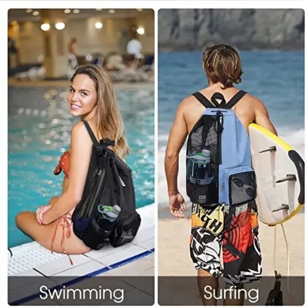 Mesh Drawstring Backpack