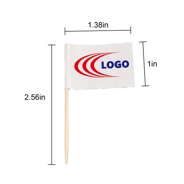 Full Color Toothpick Flags