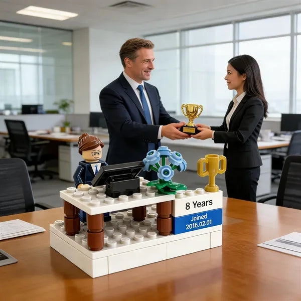 Corporate Building Block Gifts Ornaments