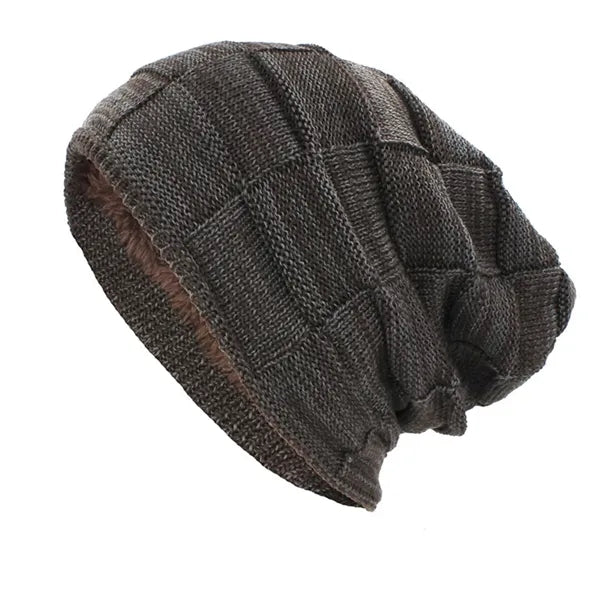 One-Size Structured Acrylic Fleece Winter Cap