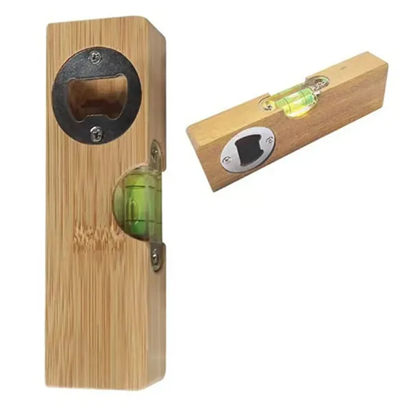 Bamboo Spirit Level Bottle Opener